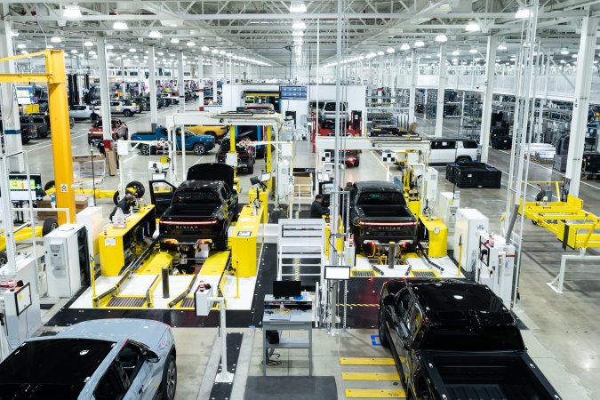 Rivian production line