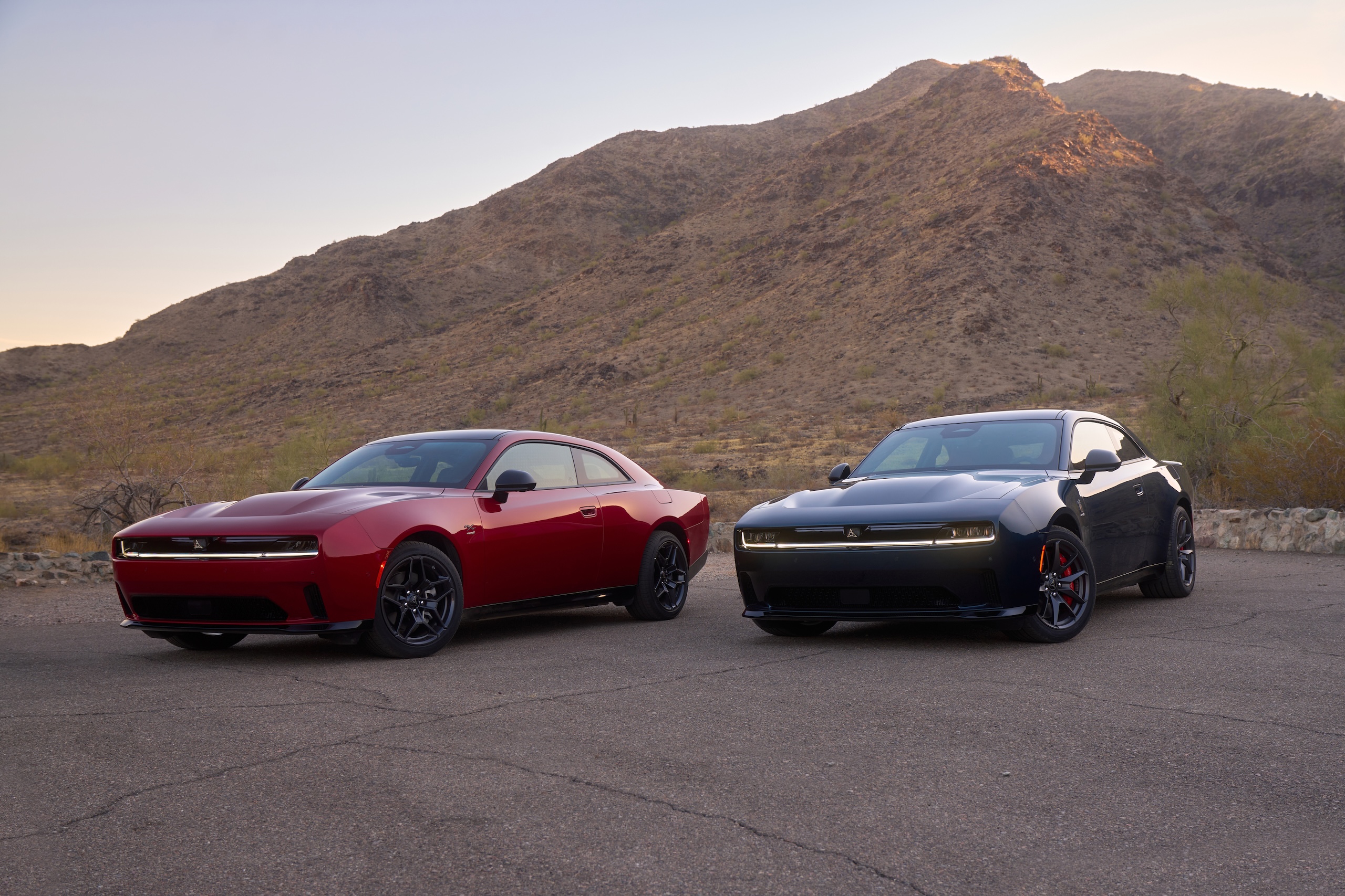The all-new Dodge Charger Daytona Scat Pack (right) and Dodge Charger Daytona R/T represent the Dodge brand’s muscle cars of the future and bring next-level performance.