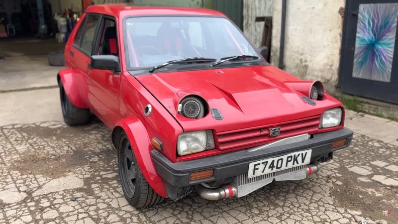 V8-powered Subaru Justy